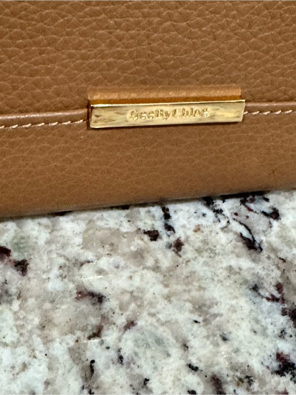 See By Chloé Vicky Brown Zip-Around textured Leather Wallet with Tassel. NWOT